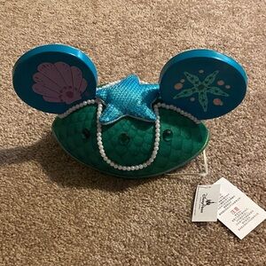Disney Mermaid-Themed Headband with Blue and Green